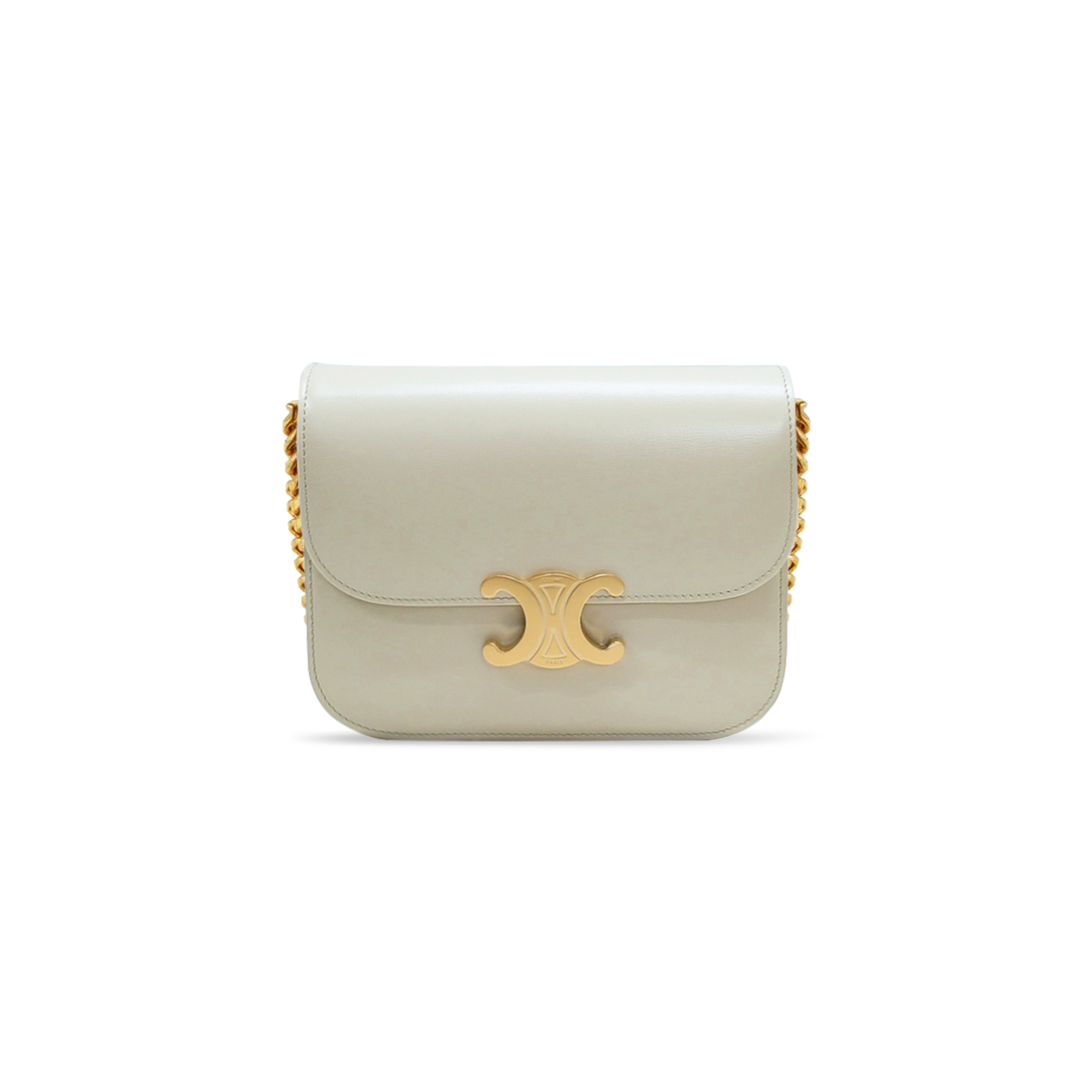 Ce**e shoulder bag in college triomphe shiny cowhide 113583bf4.02pv (20*16*5cm)